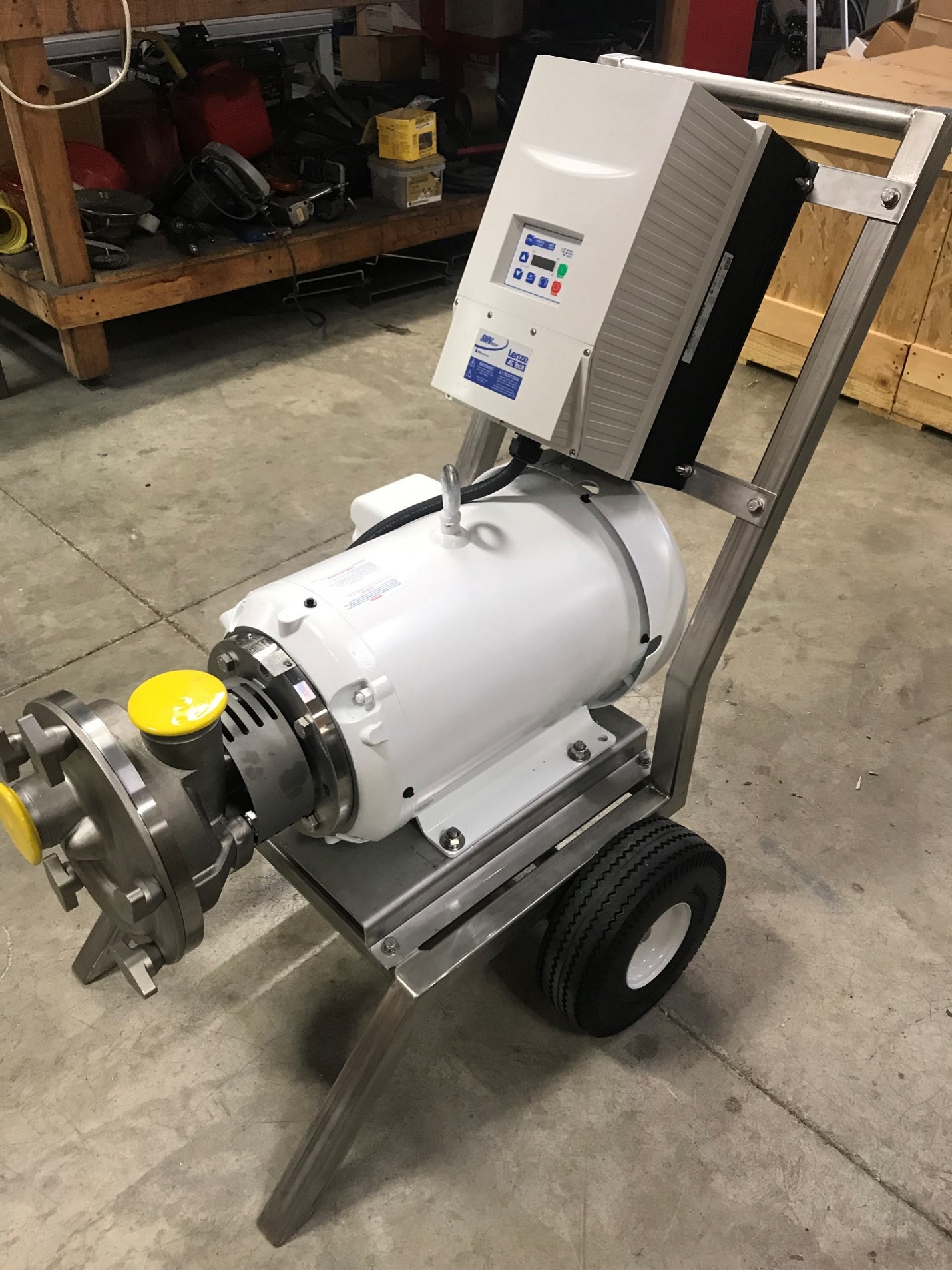 BPH Pump & Equipment Centrifugal Mobile Sanitary Cart